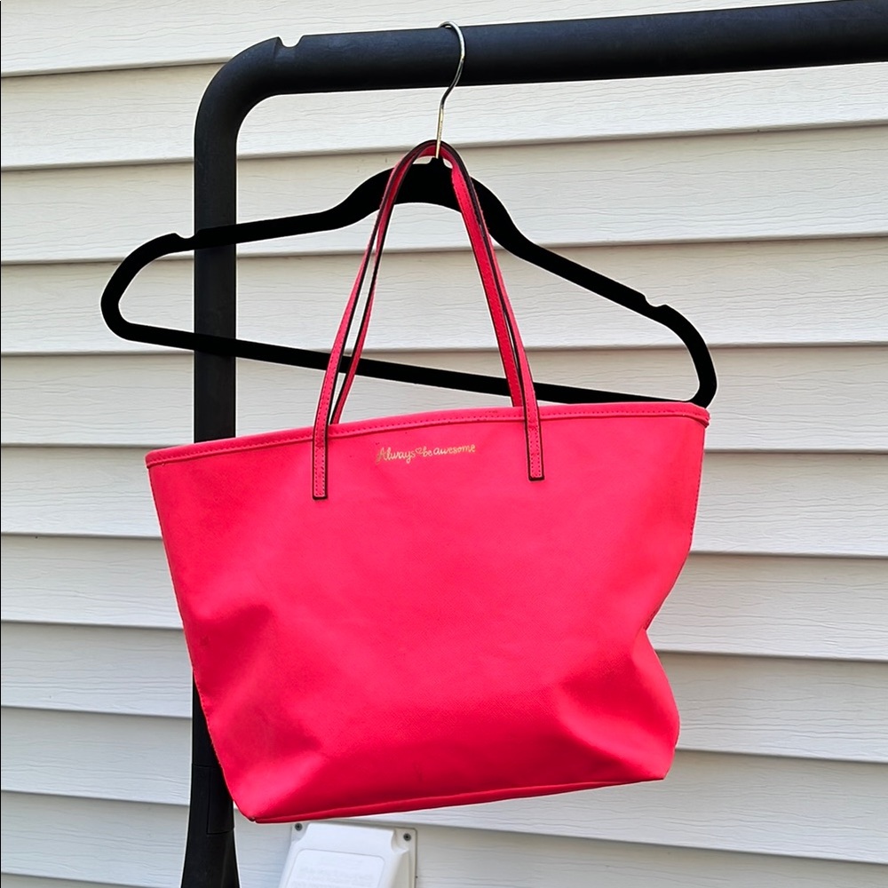 H&M Pink Tote Bag with Functional Design